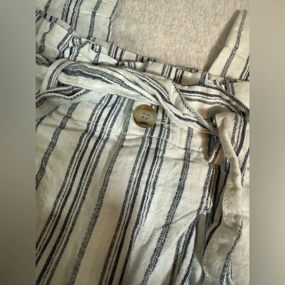 Madewell Linen-Cotton Track / Paperbag Pants – Size‎ 00
